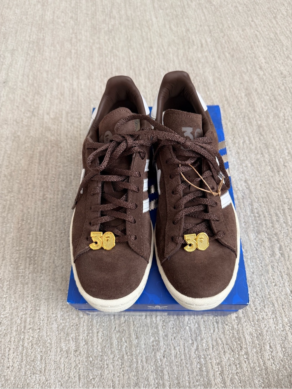 Adidas x A Bathing Ape Brown Suede Campus 80s Bape, Limited Edit., sz 5.5 Men’s